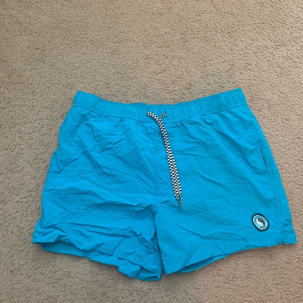 Blue Retro T&C Surf Shorts size L (EUC)